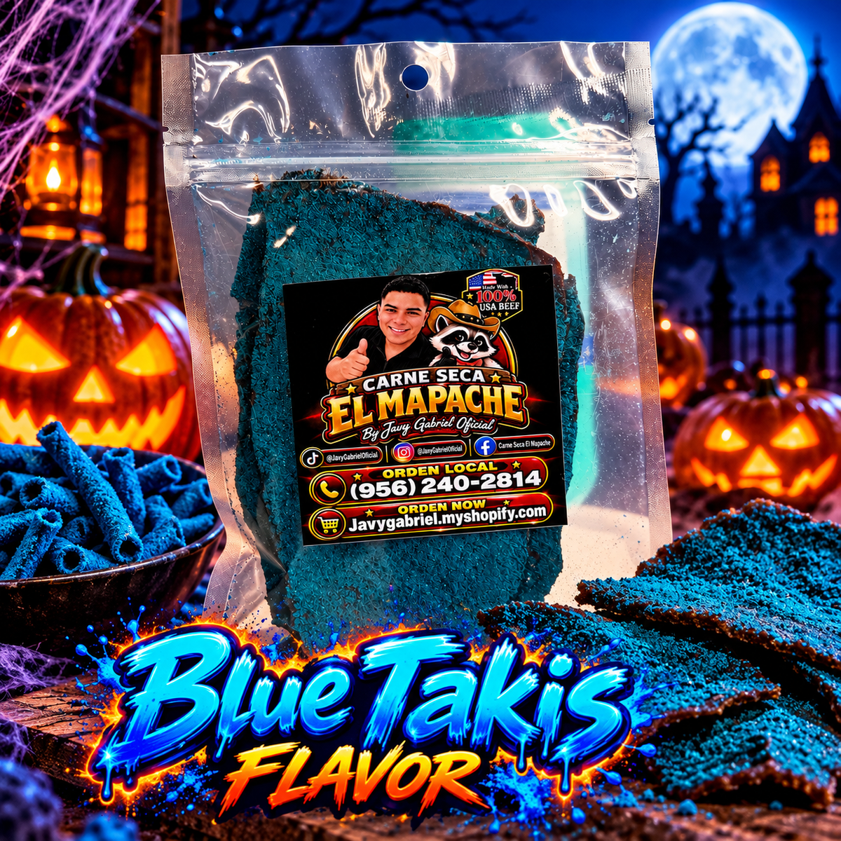 Carne Seca El Mapache (Blue Heat)