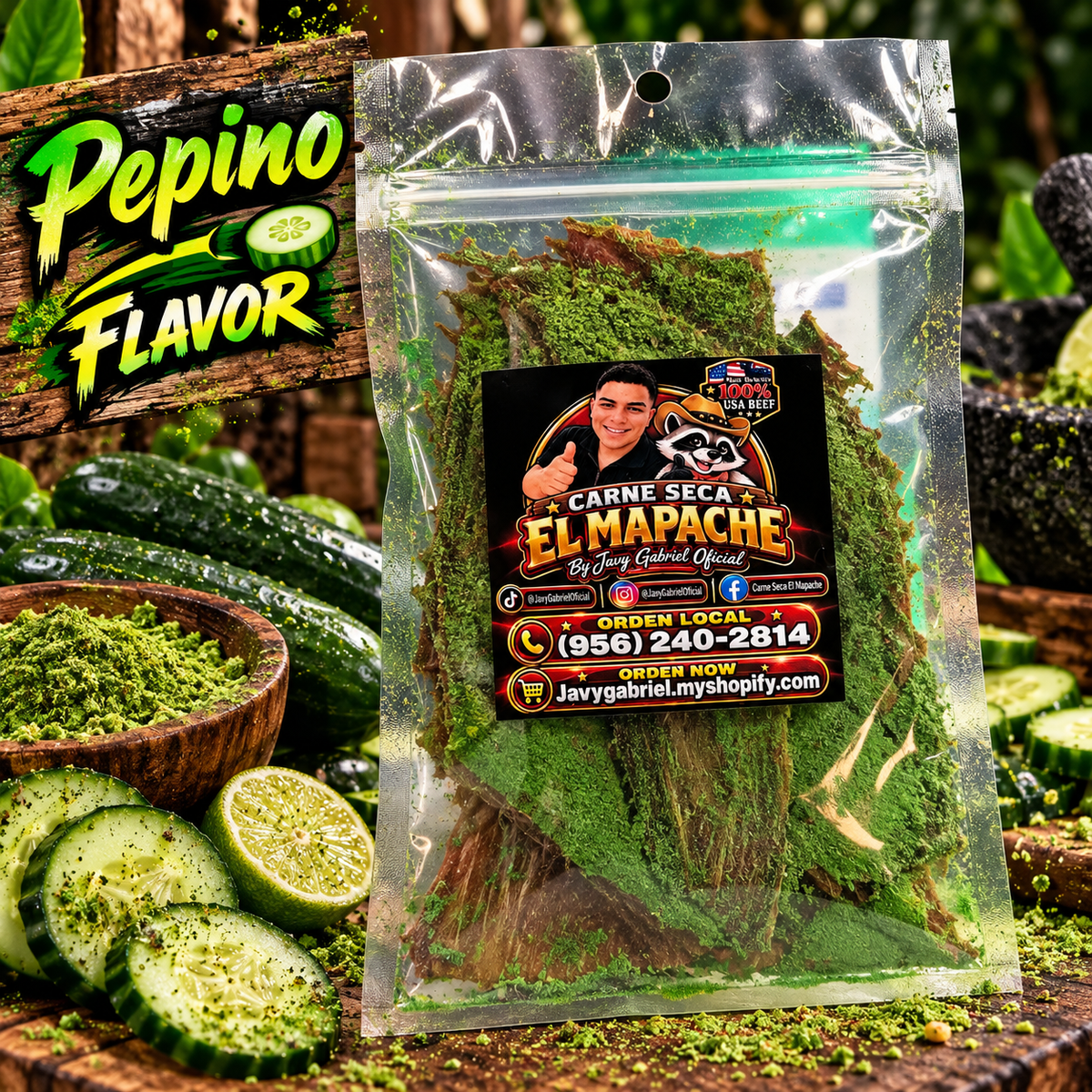 Carne Seca El Mapache (Pepino)